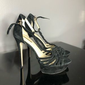 BN BCBGeneration Suede Platform Heels